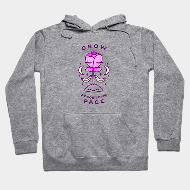 Grow At Your Own Pace Hoodie by sombrasblancas